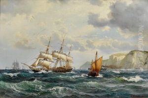 Skuter I Kanalen Ved Den Engelske Kyst 1877