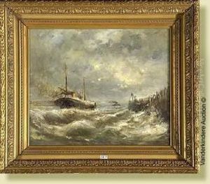 Le Remorquage Sur Une Mer Agitee
