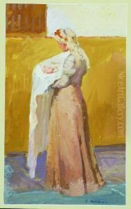 Mother And Child by Gari Julius Melchers