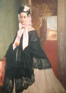 Therese de Gas (1842-95), sister of the artist, later Madame Edmond Morbilli, c.1863 by Edgar Degas