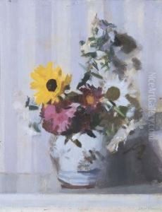 Floral Still Life by Duncan Max Meldrum