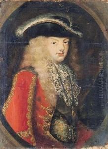 Retratos De Felipe V Y Maria Luisa De Saboya by Miguel Jacinto Melendez