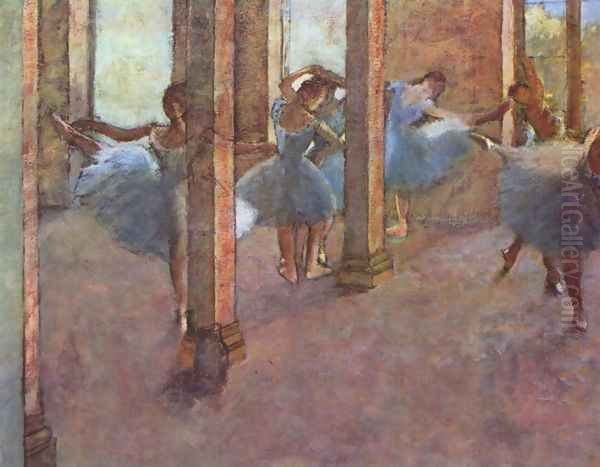 Dancers in the entrance hall - view 1