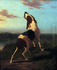 The Wounded Hound by Joseph Urbain Melin