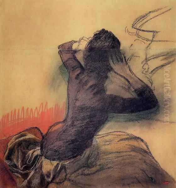 Seated Woman Adjusting Her Hair, c.1884 - view 1