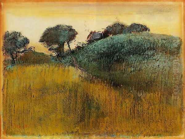 Wheatfield and Green Hill - view 1