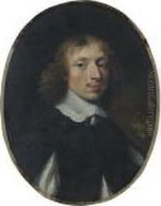 Portrait D'homme Au Col Blanc