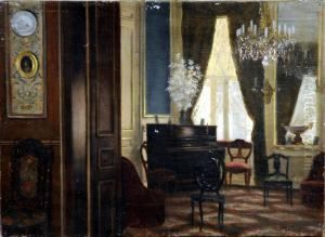 Interieur Au Piano by Xavier Mellery