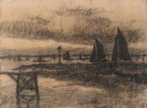 Nieuport (haven) - The Harbour Of Nieuwpoort, Belgium by Xavier Mellery