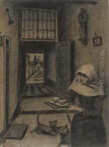 Feeding The Cats by Xavier Mellery