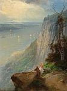 View Of The Hudson River From Guttenberg,nj by Andrew Melrose