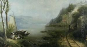 Picnic On Thehudson by Andrew Melrose