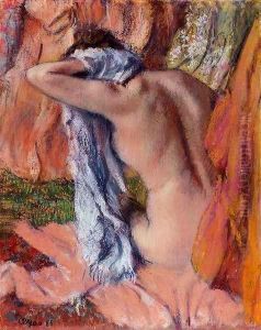 After the Bath 1890-1893 by Edgar Degas