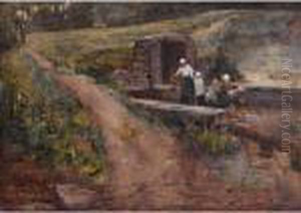 Washerwomen At Grez - view 1