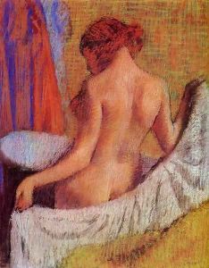 After the Bath 1890-1895 by Edgar Degas
