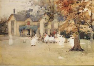 Sketch For The Lawn Tennis Party At Marcus