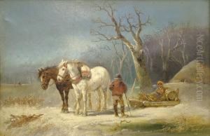 Snow Scene by Harden Sidney Melville