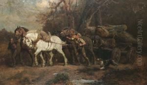 Carting Timber 'stiff Work'