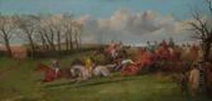 Horses In Landscapes by Harden Sidney Melville