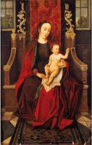 The Virgin And Child Enthroned by (manner of) Memling, Hans