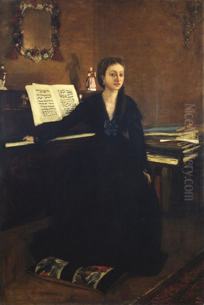 Madame Camus at the Piano - view 1