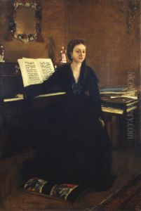 Madame Camus at the Piano by Edgar Degas