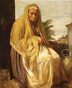 The Old Italian Woman 1857 by Edgar Degas