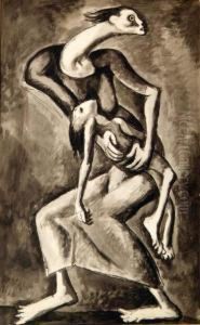 Hommage Aux Combattants Du Ghetto De Varsovie by Maurice Mendjisky