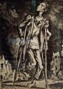 Hommage Aux Combattants Martyrs Du Ghetto De Varsovie by Maurice Mendjisky