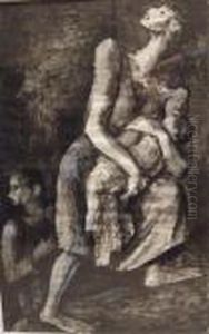 Hommage Aux Combattants Martyrs Du Ghetto De Varsovie by Maurice Mendjisky