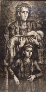 Hommage Aux Combattants Martyrs Du Ghetto De Varsovie by Maurice Mendjisky