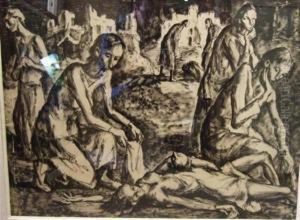 Hommage Aux Combattants Martyrs Du Ghetto De Varsovie by Maurice Mendjisky