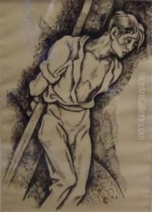 Hommage Aux Combattants Martyrs Du Ghetto De Varsovie by Maurice Mendjisky