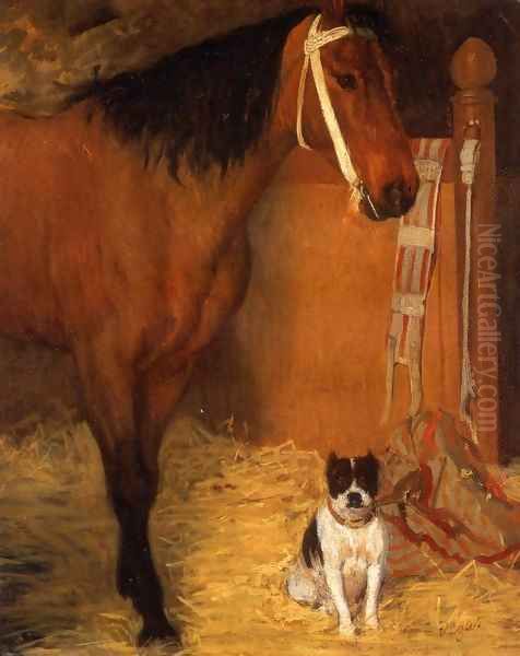 At the Stables Horse and Dog 1862 - view 1