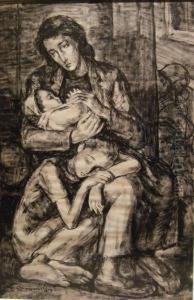 Hommage Aux Combattants Martyrs Du Ghetto De Varsovie by Maurice Mendjisky
