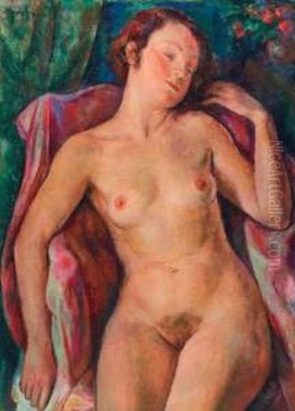 Portrait De Kiki Nue, Endormie. - view 1