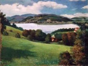 Paysage Montagneux (1915) by Maurice Mendjisky