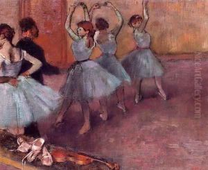 Dancers in Light Blue (aka Rehearsing in the Dance Studio) 1882 by Edgar Degas