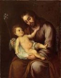 San Giuseppe Col Bambino by Francisco Meneses Osorio