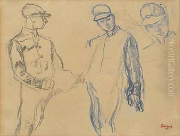 Jockeys (trois etudes) - view 1