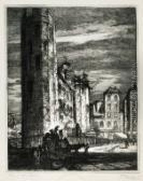 "torino - Torri Palatine" 1923 - view 1