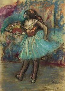 Danseuse a l'eventail by Edgar Degas