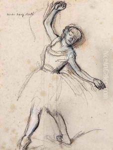 Danseuse en 'Quatrieme devant' by Edgar Degas