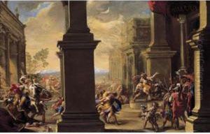 Ratto Delle Sabine by Giovanni Battista Merano