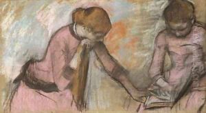 Jeunes filles regardant un album by Edgar Degas