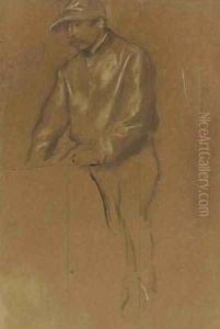 Jockey à cheval by Edgar Degas