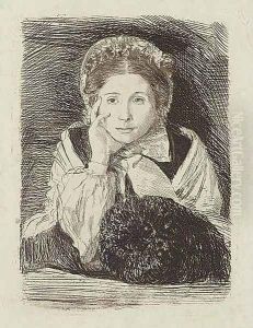Marguerite Degas, the Artist's Sister by Edgar Degas