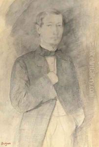 Portrait d'homme (Adelchi Morbilli) by Edgar Degas