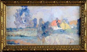 Paysage Ensoleille by Jules Merckaert