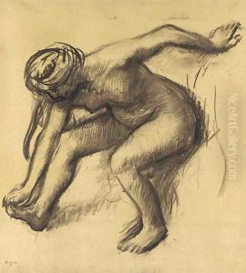 Apres le bain (Femme nue) by Edgar Degas